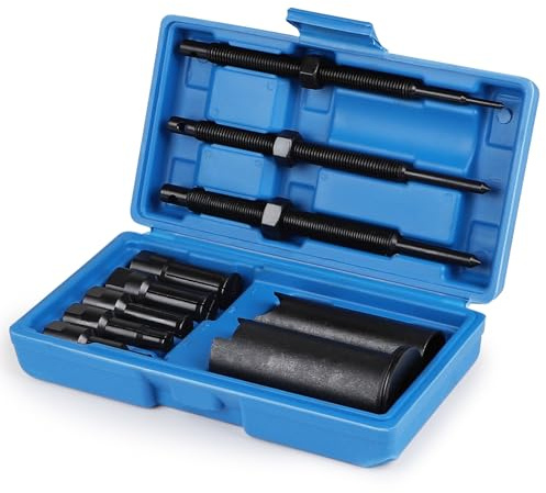 DBREAKS Extractor Rodamientos Internos, Extractor Cojinetes Internos Motocicleta, Extractor Rodamientos Bicicleta, Kit de Extractor de Rodamientos Internos con Clips Abiertos 5 Tamaños (9-23 mm)