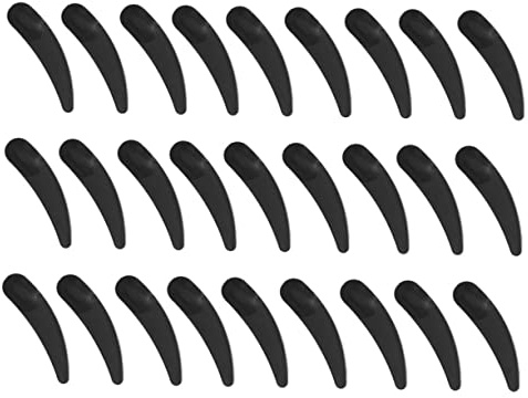Anneome 100 pièces Spatules pour Crème Visage et Soins Visage Cuillères Noires pour Crème Yeux et Masques Faciaux Outils de Soin Facile à Nettoyer et Portable