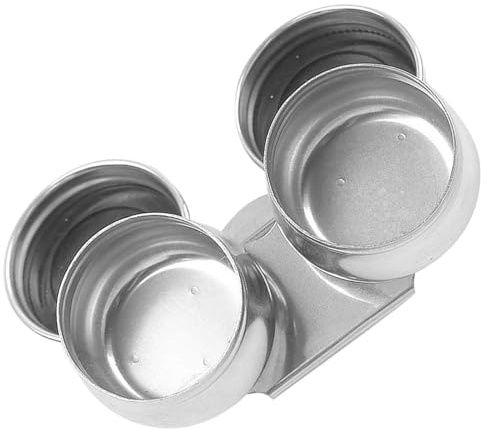 Amosfun Doppia Bocca per in Tazza Acciaio Tavolozza Inossidabile e con Coperchio, Resistente alle Perdite, Ampia Pigmenti e Trementina, per Pittura e Esterni