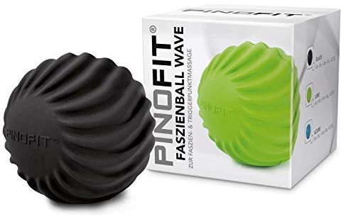 PINOFIT, palla per massaggi delle fasce muscolari e trattamento del tessuto connettivo, in diversi colori alla moda, Nero