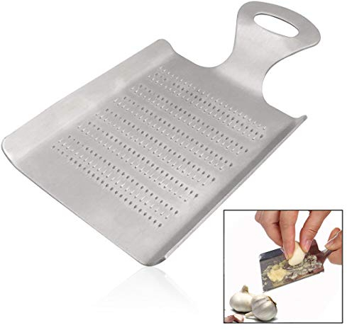 Xrten Acciaio Inox Ginger Grattugia,Grattugia Manuale per Aglio, Zenzero, Verdure e Altro Ancora