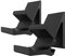 Geekria Aluminum Game Headphone Stand, Controller Hanger & Headphone Hanger Holder, Wall-Mounted Bracket, Compatible with Xbox One, PS5, PS4, Dualshock, HyperX (2 Pcs/Black)