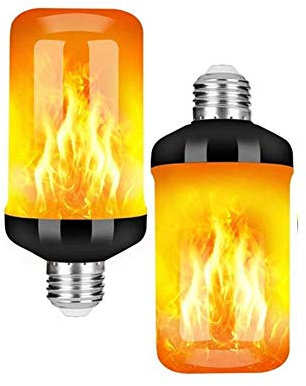 yinbaoer Glühbirne Flamme Glühbirne Feuer Effekt Glühbirnen für Zuhause Bajonett Birne Bajonett Birnen Bajonett Glühbirne e26,2 Stück
