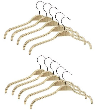 lmoikesz 10 Stück Starke tragende Kleiderbügel für schwere Mäntel und Jacken. Innovative Kleiderständer aus Holz, Für Kindertuch 35cm