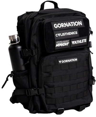 GORNATION Taktischer Rucksack Basic 40L, Tactical Backpack, Rucksack für Gym, Sport, Wandern, Trekking, Camping & Outdoor Aktivitäten, Reiserucksack, Sporttasche, Fitnesstasche
