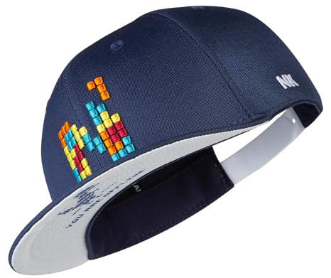 Nebelkind Berretto Snapback per Bambini, Taglia Unica, Regolabile, Unisex, di Alta qualità, alla Moda, con Visiera Dritta, Blu Scuro, Taglia Unica