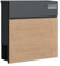 SCHARTEC Briefkasten SPB-6 Holz Design hell & anthrazit mit Zeitungsfach modern & groß Wandbriefkasten Postkasten