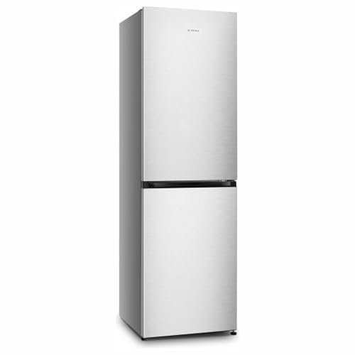 Teknix FFPH1825PX/E 55cm Freestanding 50/50 Fridge Freezer - 256 Litre Capacity - Total No Frost - Stainless Steel - E Rated, H182.5 x W55 x D56.2 (cm)