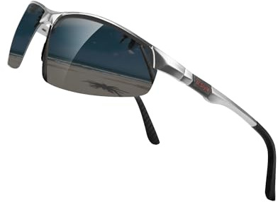 Jexmigo Lunettes de soleil photochromiques polarisées pour homme et femme – Verres UV400 adaptatifs à la lumière pour la conduite, anti-reflet, monture rétro légère de 19 g, carrée pour l’extérieur