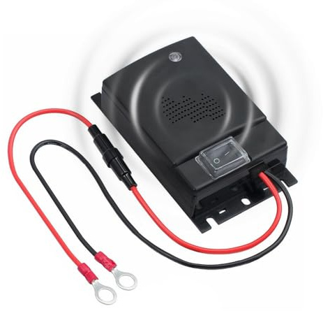 SIGANDG Repelente de martas para Coches con conexión de batería de 12V, trampas para Gatos para el Compartimiento del Motor, Ahuyentador de Animales para Coche Eficaz, Repelente Ratas Coche