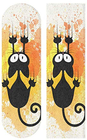 Mnsruu Skateboard Griptape Katze Kratzwand Longboards Griptape Schleifpapier für Rollerboard