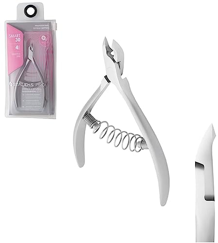STALEKS Pro - Pinzas para cutículas con resorte (longitud de hoja - 4 mm) Smart 30, NS-30-4