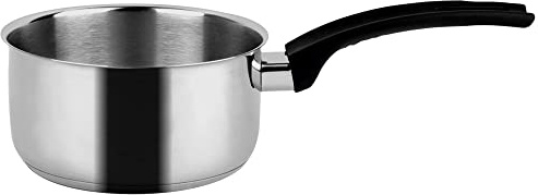 Fagor Alaia Cazo Inducción 14 cm, 1,1 Litros, Acero Inoxidable 18/10, Cazo Leche con Fondo Difusor de Triple capa, Apto para Todas las Cocinas, Vitrocerámica, Gas, Lavavajillas