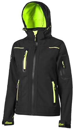 U-POWER | Giacca da Lavoro Donna con Zip SPACE LADY, in Softsheel, Idrorepellente, Traspirante, 96% poliestere 4% spandex