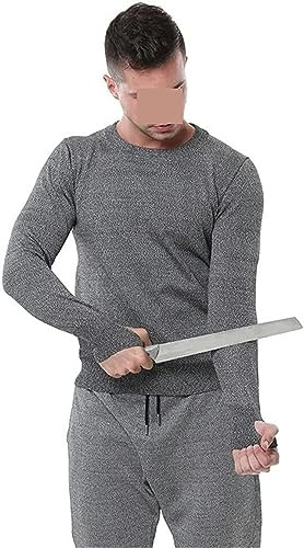 YAZGAN Autodifesa Anti-Colpo Anti-Taglio Abbigliamento Anti-Lama Magliette Tattiche Uomo resistente ai Colpi Coltello Guardia del Corpo Camicia Polizia Uomini Affari Top