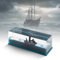 MisFun Kreuzfahrtschiff Fluid Drift Flasche, Cruise Ship Fluid Drift Bottle, Kreuzfahrtschiff, Schwarzes Perlenpiratenschiff, Unsinkable Boot In Einer Box, für Tischdekoration und Auto Vitrinen