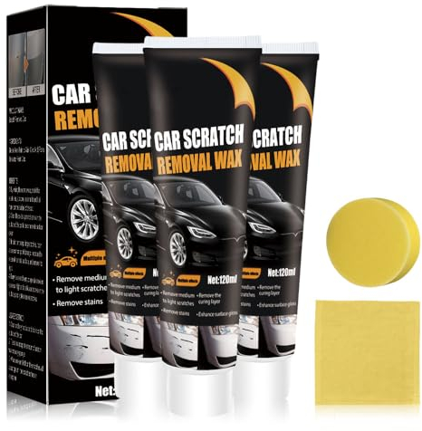 Auto-Kratzer-Reparaturpaste, Kratzer-Reparatur Wachs für Auto, Autolack Reparatur Polieren Paste, Auto Kratzerentfernungs,Auto-Kratzer-Entferner für Entfernung tiefen Kratzern auf dem Autolack (3 Pcs)