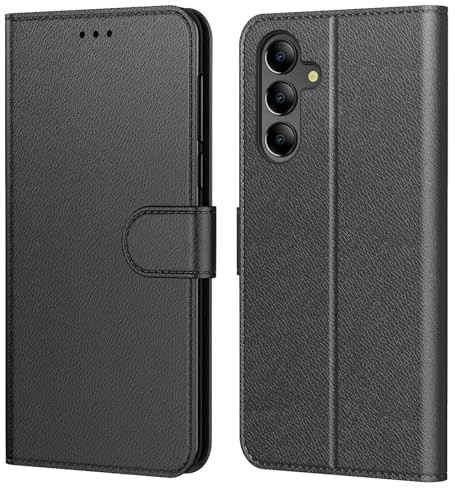 Tenphone pour Coque Samsung Galaxy A17 5G/4G, Galaxy A16, Galaxy A26 5G, Etui Protection Housse Premium en Cuir PU, Pochette Flip Case Compatible avec Book (Noir, Samsung A17/A16/A26)