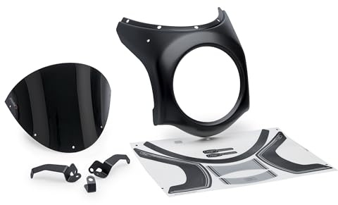 Puig 21961N Semicarena Retro Design Vintage e Protezione Ottimale per la Tua Moto, Colore Nero