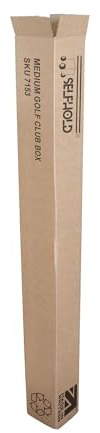 SelfHold Long Cardboard Packing Mailing Boxes For Golf Clubs Wood, hybrids & irons Iron Size 1150 x 130 x 110mm - Umbrella Walking Stick Fishing Rods Packaging Shipping Postage Postal Carton UK (10)