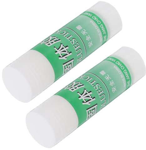 Uonlytech Lot De 2 Bâtons De Colle Solide Blanche 36g Pour Étudiants Adhésif Fort Portable Pour Bricolage Et Papeterie Pour L'école Bureau