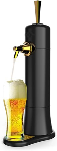 Beer Dispenser, Home Draught Beer Pump, Desktop Foam Machine with Vibration and Cooling Function, for Father and Son