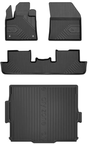MOTOS Set de alfombrillas de goma y alfombrillas de maletero para Peugeot 3008 II desde 2016 Mejora la comodidad de tus viajes con la alfombrilla antideslizante para coche NO.77- alfombrillas para tod