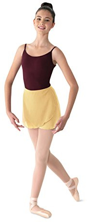 Mirella Women's Georgette Wrap Dance Skirt, Buttercup, One Size