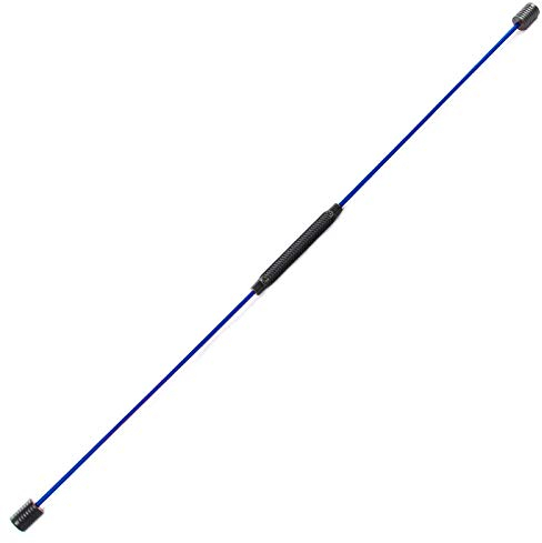 zylbananb Gymnastikstab Swingstick Elastikstab Vibrationsstab Schüttelstab Muskelübung Schwungstab Gymnastikstab, 160Cm-Blau