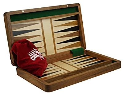 Juego de Backgammon de la Gama Original Sheesham - 14 Pulgadas