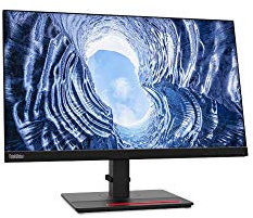 Lenovo ThinkVision T24h-20 23.8 IPS Quad HD 60Hz LED Monitor Raven Black - 61F0GAR1UK