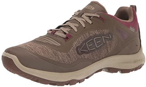 KEEN Damen Terradora Flex wasserdicht Wanderschuh, Canteen/Windsor Wine, 39 EU