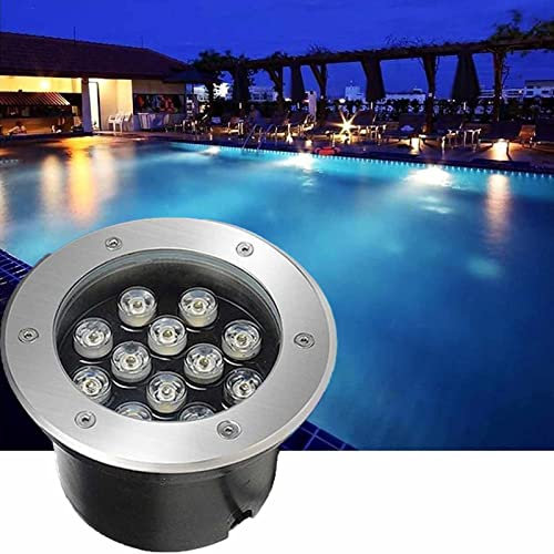 GUODDM Foco LED Subacuático - Luces De Piscina Led Sumergibles, Foco LED Subacuático Empotrado/luz De Paisaje Acuático/luz De Piscina, IP68 100% Resistente Al Agua 12V Luz Subacuática(Rgb,9W)