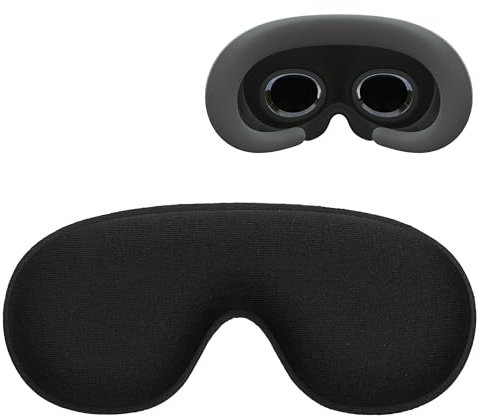 kwmobile Objektivabdeckung kompatibel mit Apple Vision Pro Schutz Cover - VR Brille Objektivschutzhülle staubdicht und Kratzfest - Schwarz