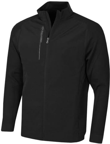 Oscar Jacobson Mens Highbank Lightweight Golf Jacket - Black - L