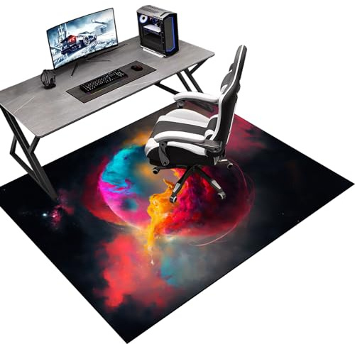 90 x 120 cm Alfombras para Sillas de Ruedas Estera protectora para suelos duros Oficina Alfombra de Protección de Suelo Alfombrilla para Silla de Gaming antideslizante silla de oficina para parqué
