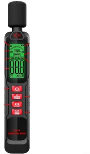 GANCEI Decibel Meter, Portable Sound Level Meter Measurement Device 30-130dB Range With Data Hold Max/Min Recording Auto Power-Off