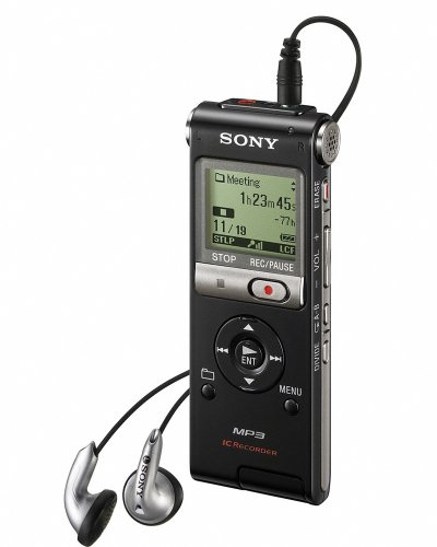 Sony ICD-UX200 Digital Voice Recorder with Flash 2 GB / WMA / AAC / MP3 - Black