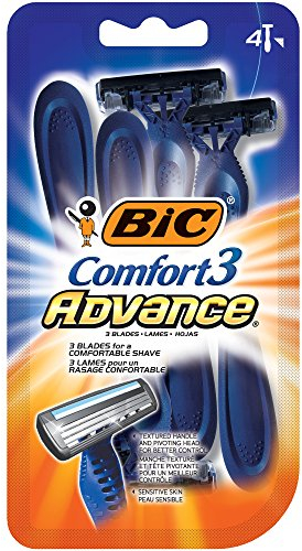 BIC Comfort 3 Advance Einwegrasierer, Herren, 4-Count Bic