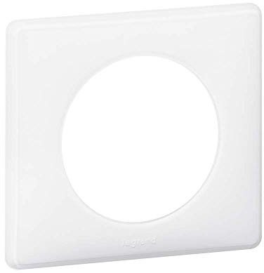 LEGRAND - Plaque Céliane - Plaque de Finition pour Prises et Interrupteurs Céliane - 1 Poste - Laqué Blanc