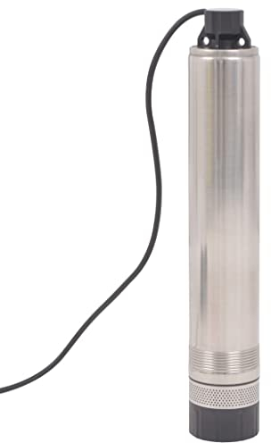 vidaXL Tiefbrunnenpumpe 40m 750W Tauchpumpe Brunnenpumpe Rohrpumpe Wasserpumpe