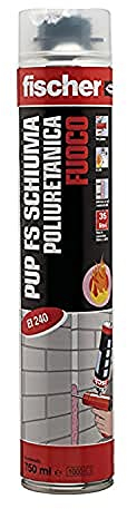 Fischer PUP FS Schiuma Poliuretanica Resistente al Fuoco per Pistola, per Applicazioni Antifuoco, 542396