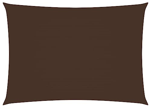 vidaXL Sonnensegel Oxford-Gewebe Rechteckig 5x7 m Braun