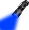 LIAISIMI Linterna mini linterna LED de luz azul, con 3 modos de luz azul, se puede ampliar a través de la linterna LED de luz azul del clip para visión nocturna, pesca, caza(1, blue)