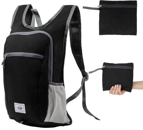 FICOFISE Lightweight Bike Backpack, 20L Waterproof Cycling Backpack for Men & Women | Foldable Breathable Small Backpack for Running, Hiking, Travel | Daypack for Adults, Boys and Girls