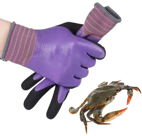 Guantes protectores | Guantes de protección de látex, guantes resistentes a cortes, para hombres y mujeres, aletas de trabajo, limpieza, cocina, jardinería, horno