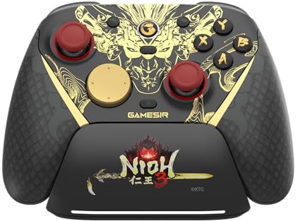 GameSir G7 Pro 8K PC Wireless Controller, Nioh 3 – 8000Hz Polling Rate Wired & 2.4G, TMR Joysticks Anti-Stick Drift, Hall Effect Analog Triggers, Esports Gamepad for Windows PC with 3.5mm Audio
