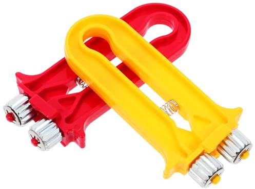 Homoyoyo Beekeeping Hive Frame Tightener Wire Crimper Tool 2pcs Yellow and Red for Beehive Frame Spacing and Wire Tensioning in Beekeeping Supplies