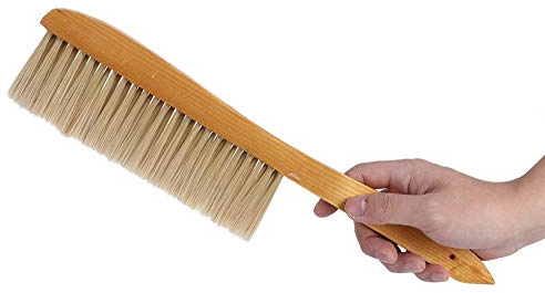 Aumotop Dubbelrad Biodlingsborste, Hållbar Träbiborste för Rengöring Av Bikupor, Praktiskt Verktyg för Biodlare, 40,7 Cm Längd, 1 Enhet
