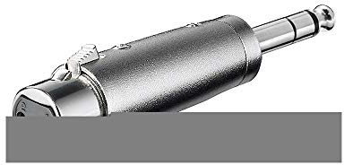 Goobay 27514 Adattatore XLR, Connettore Jack AUX Stereo da 6.35mm a Presa XLR